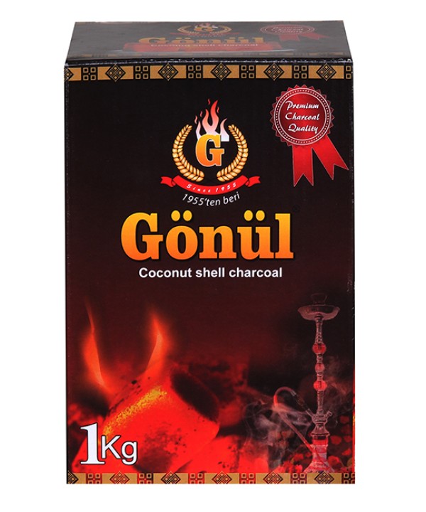 GÖNÜL PREMİUM KÜP NARGİLE KÖMÜRÜ 1 KG 